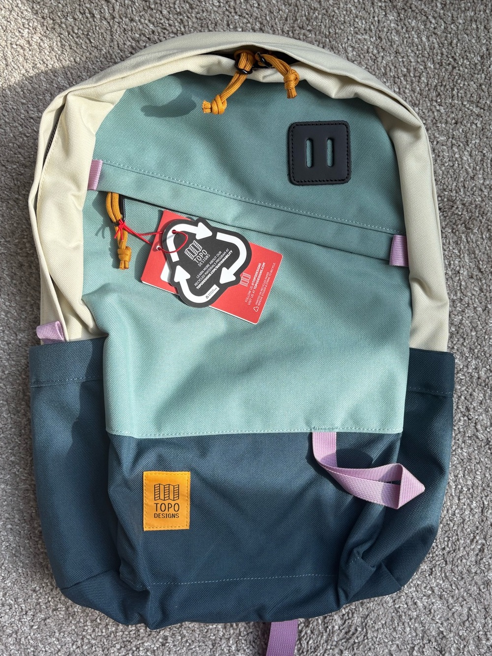 Topo Designs Daypack Classic 20 L Backpack - Pond Blue-Sage